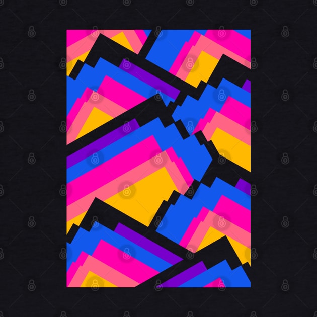 Vibrant pattern peaks by Swadeillustrations